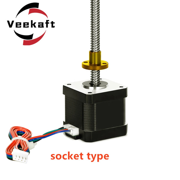 Voron 1.8 3D Prints Motor Nema17 Stepper Motor with T8 Screw Lead 2mm 8mm 300mm 42 Motor 42BYGH 17HS4401S V1.8  3d Printer