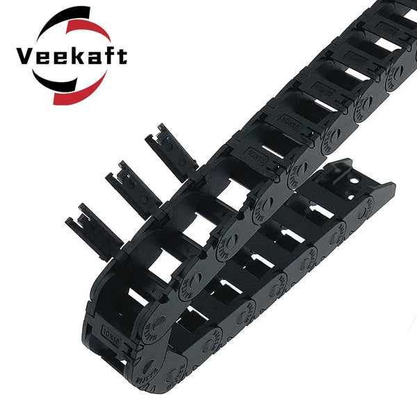 open Drag Chain bridge type 7x7 10x10 10x15 10x20 15x20 18x18 L1m Cable Carrier with Ends for CNC 3D printer Voron Trident 2.4